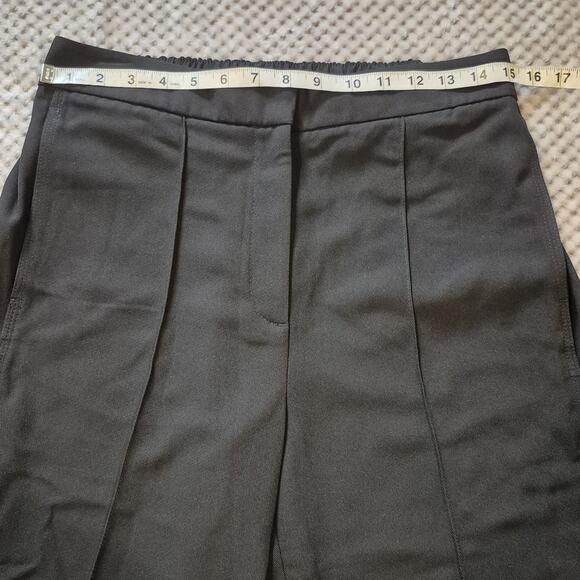 REISS Aleah Wide Leg Trousers Women Size US 12 Black Pants Pockets Sophisticated - Picture 5 of 12